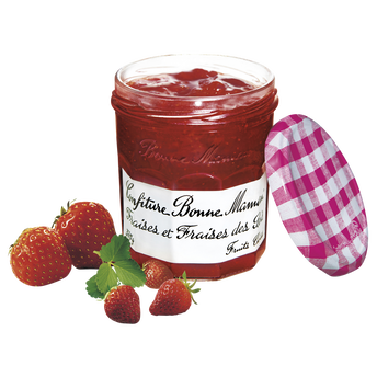 Image de Confiture fraises & fraises des bois BONNE MAMAN, bocal de