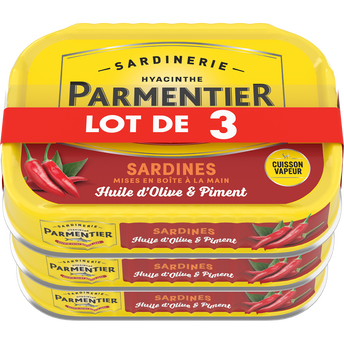 Image de Sardine huile olive & piment PARMENTIER