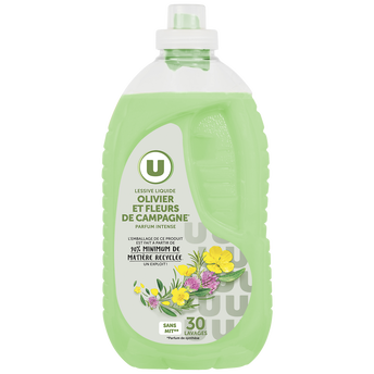 Image de U
Lessive liquide - Olivier & fleurs de campagne - 30 lavages - 1.5