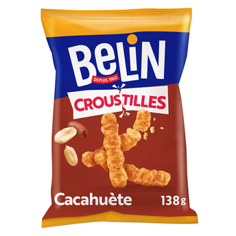 Image de Biscuits apéritifs cacahuètes Croustilles BELIN - Paquet de 138g format