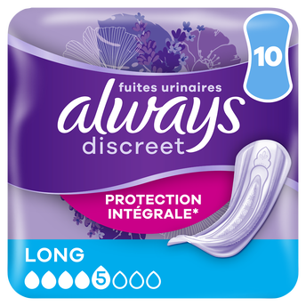 Image de Serviettes pour fuites urinaires ALWAYS DISCREET Long