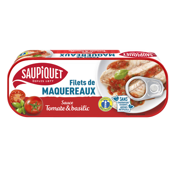 Image de Filets de maquereaux sauce tomate et basilic SAUPIQUET
