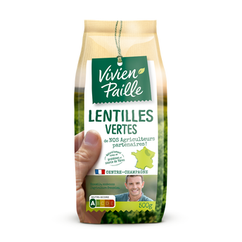 Image de Lentilles vertes de nos agriculteurs partenaires VIVIEN PAILLE, étui