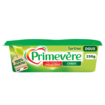 Image de Matière grasse à tartiner doux PRIMEVERE tartine, 55%MG, barquette
