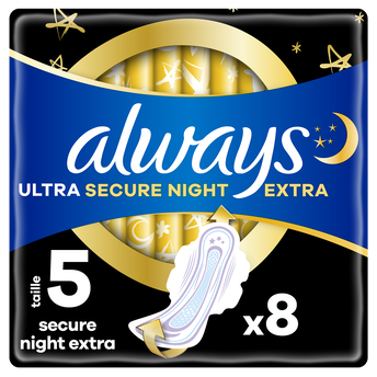 Image de Serviet.hyg.secure night extra taille 5 ailettes ALWAYS