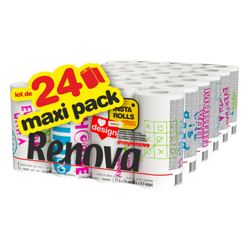 Renova Essuie Tout Instagrammable Renova X24 Rouleaux