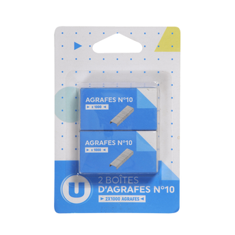 Image de U
Agrafe n°10, 2 boîtes de 1000