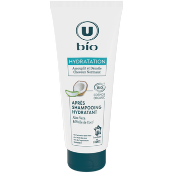Image de U BIO
Après-Shampooing Hydratation Cheveux normaux, aloe vera & huile de coco