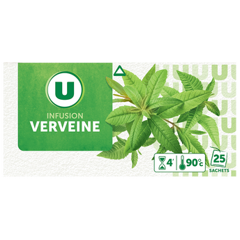 Image de U
Infusion verveine U - Boîte de 25 sachets