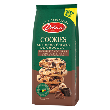 Biscuits cookies double chocolat DELACRE 136g - Super U, Hyper U, U Express  