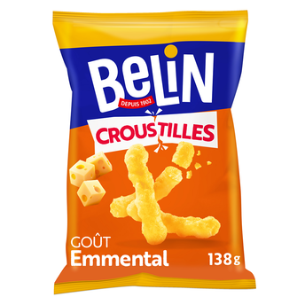Image de Biscuits apéritifs emmental Croustilles BELIN - Paquet de 138g
