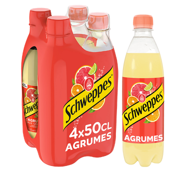 Image de Soda saveur Agrumes SCHWEPPES - le pack de 4 bouteilles de