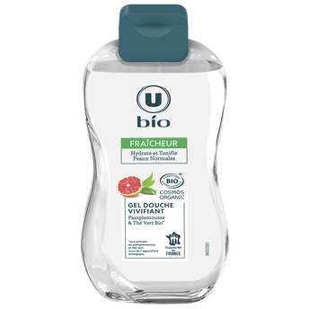 Image de U BIO
Gel douche vivifiant pamplemousse et thé vert flacon