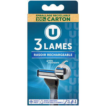 Image de U
Rasoir masculin système 3 lames avec