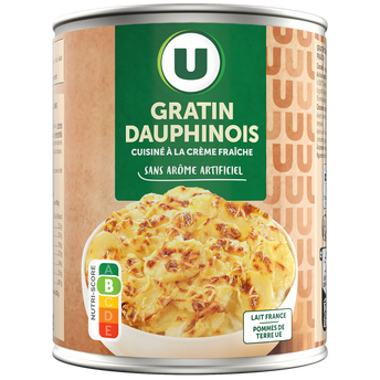 Image de U
Gratin dauphinois  boite de 4/4