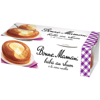 Image de Dessert Baba au rhum à la chantilly BONNE MAMAN  -  2 pots de