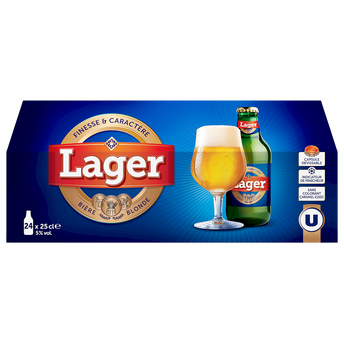 Image de U
Bière blonde Lager 5° pack bouteille
