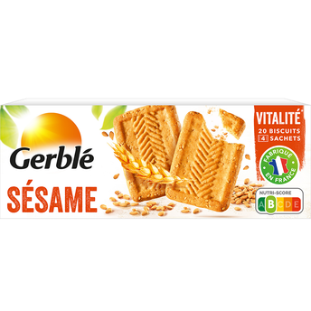 Image de Biscuits au sésame GERBLE riches en vitamine E, source de vitamines B1, B6 et Magnésium