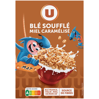 Image de U MAT ET LOU
Céréales Blé miel caramel paquet de