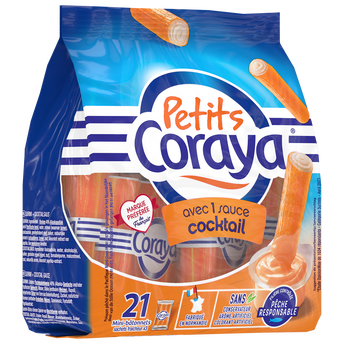 Image de Bâtonnets de surimi et sauce cocktail, LES PETITS CORAYA