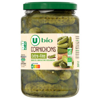 Image de U BIO
Cornichons extra fins - Bocal