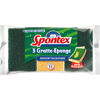 Image de Grattes éponge avec microfibres SPONTEX