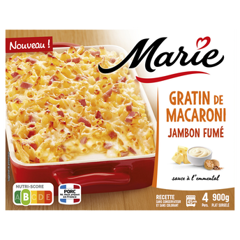 Image de Gratin de macaroni au jambon fumé MARIE