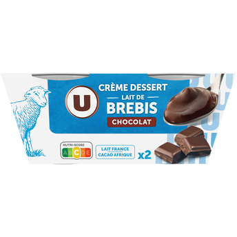 Image de U
Dessert lacté au lait de brebis et au chocolat