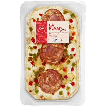 Pierre Schmidt Flam'fine Poivrons Chorizo Provolone, 180g