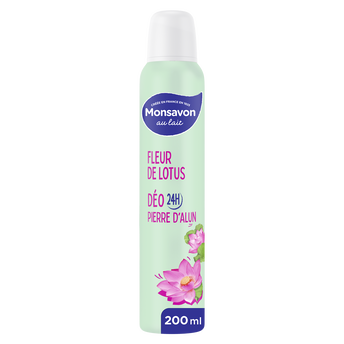 Image de Déodorant Femme Spray Fleur de Lotus Presque Divine MONSAVON