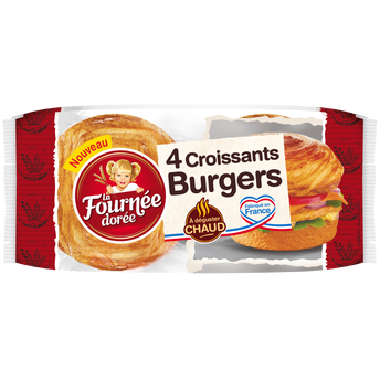 Image de Croissant burgers LA FOURNEE DOREE x4