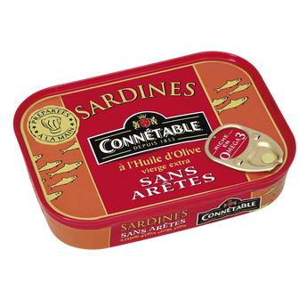 Image de Sardines sans arêtes à l'huile d'olive CONNETABLE