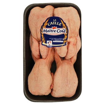 Image de Cailles prêtes à cuire MAITRE COQ, barquette x4