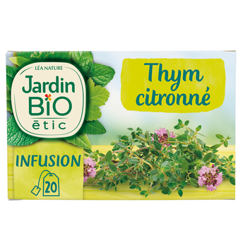 Image de Infusion Bio Thym citronné JARDIN BIO ETIC - 20 sachets