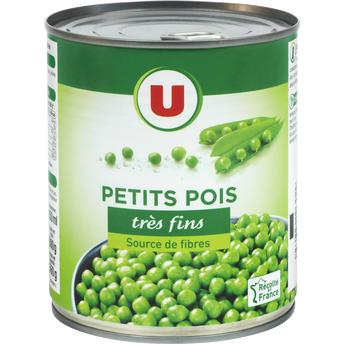 Image de U
Petits pois très fins - Boîte de 560g net