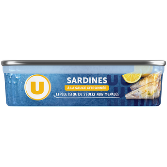 Image de U
Sardines sauce citronnée boîte de