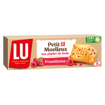 Image de Gâteaux moëlleux à la framboise LU - Boîte de