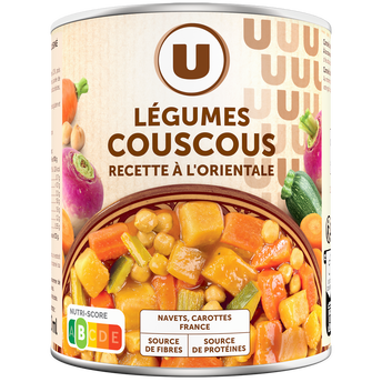 Image de U
Légumes pour couscous recette à l'orientale - Boîte
