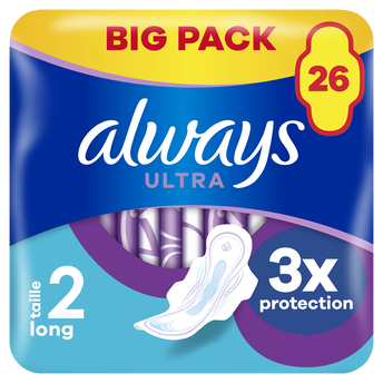 Image de Serviettes ultra long jour ALWAYS taille 2 ailettes