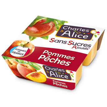 Image de Dessert fruitier Pêche Sans Sucres Ajoutés CHARLES & ALICE - 4