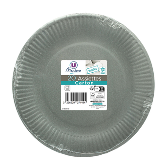 Image de U MAISON
Assiette en carton fsc sans plastique diamètre