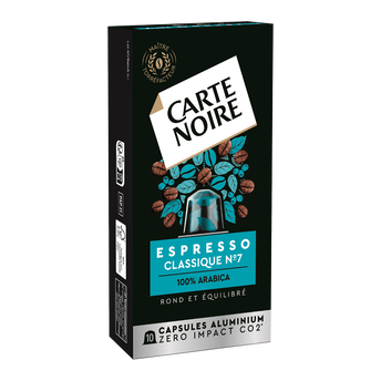 Image de Café capsules CARTE NOIRE ESPRESSO CLASSIQUE N°7 - compatible NESPRESSO