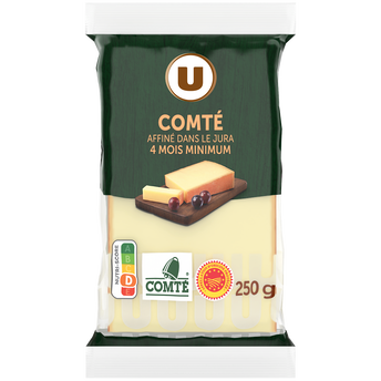 Image de U
Comté AOP au lait cru 34%de matière grasse