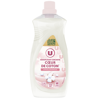 Image de U
Adoucissant concentré coeur de coton  60 lavages
