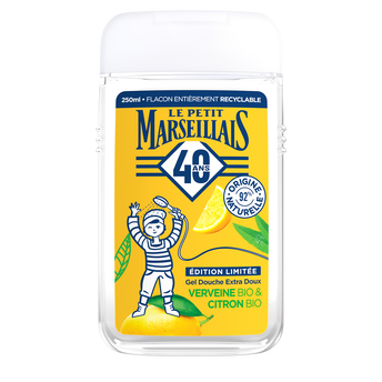 Image de Gel Douche extra doux verveine bio & citron bio LE PETIT MARSEILLAIS