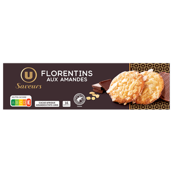 Image de U SAVEURS
Biscuits florentins chocolat au lait