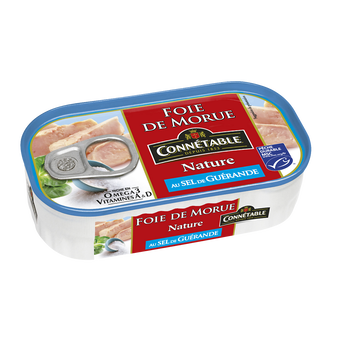 Image de Foie de morue nature au sel de Guérande CONNETABLE, 1/6