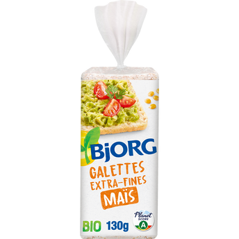 Image de Galettes de mais extra fines bio BJORG, paquet