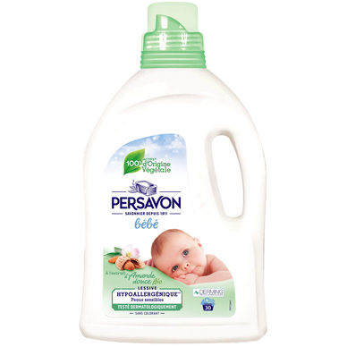 Persavon Lessive Bébé Lait D'Amande Douce, 2 x 27 Lavages