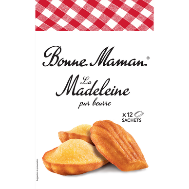 Madeleines pur beurre BONNE MAMAN - x12 sachets - Le paquet de 300g - Super  U, Hyper U, U Express 